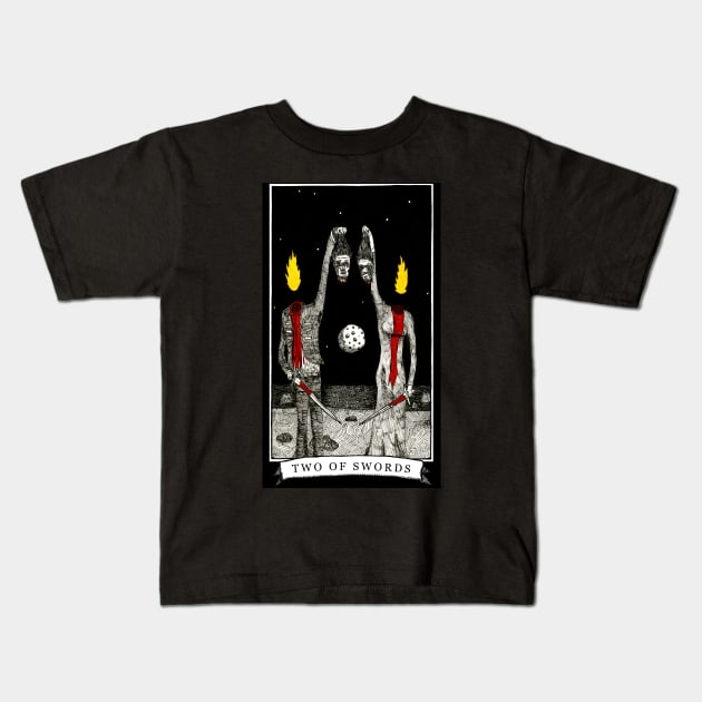 Two of Swords - The Tarot Restless Kids T-Shirt by WinslowDumaine